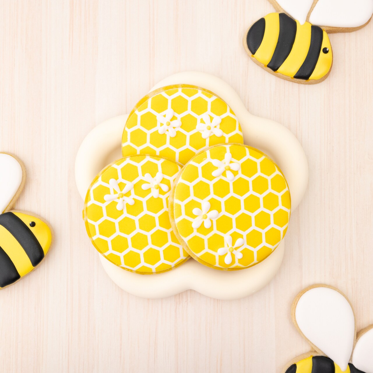 Un-BEE-lievably Cute Royal Icing Cookies with Sweet Sugarbelle